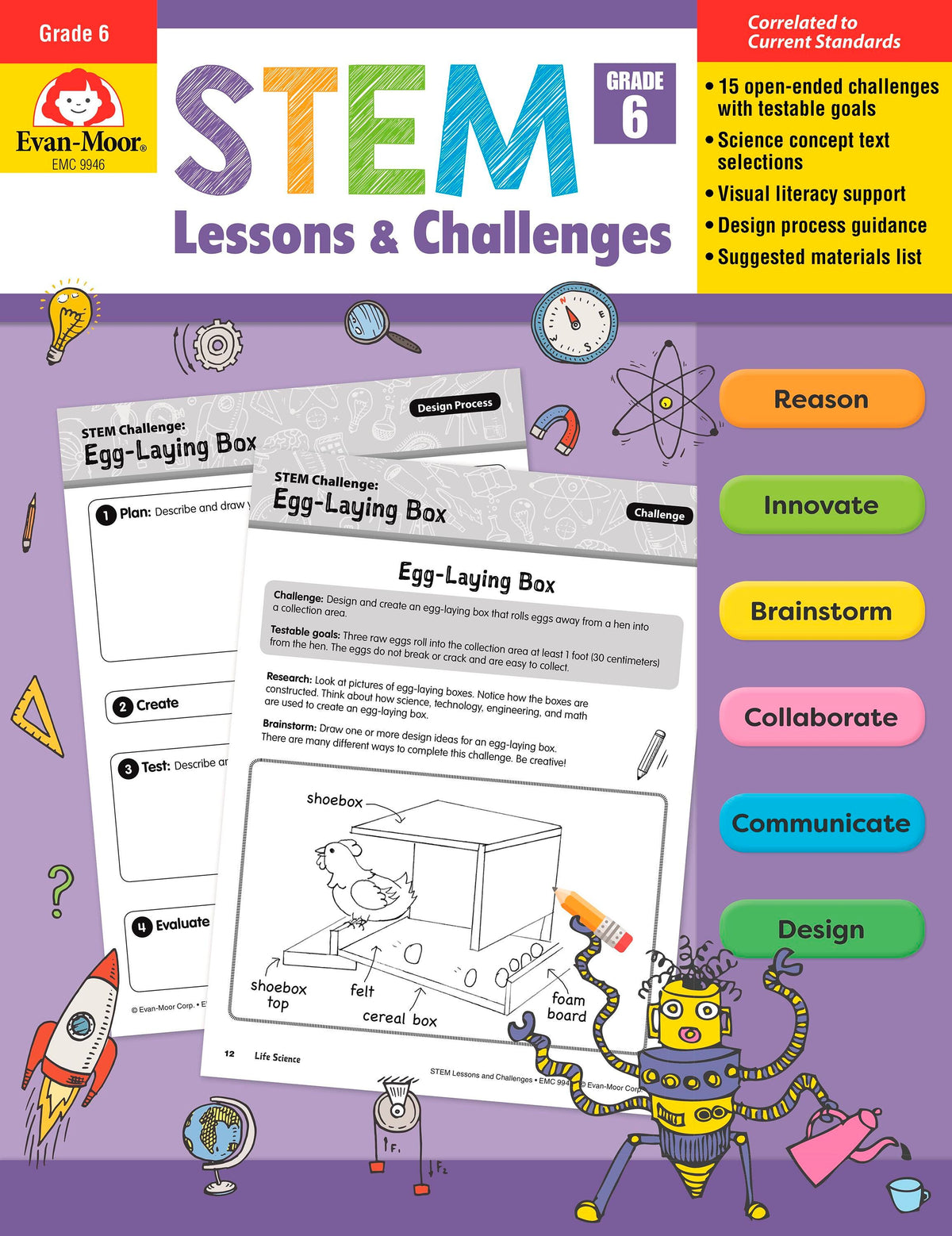 WORKBOOK - STEM LESSONS AND CHALLENGES GR 6