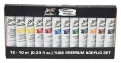 PAINT ACRYLIC SAX PREMIUM 0.34OZ TUBE SAX PREMIUM SET OF 12