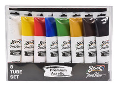 PAINT ACRYLIC SAX PREMIUM 2.5OZ TUBE SAX PREMIUM SET OF 8