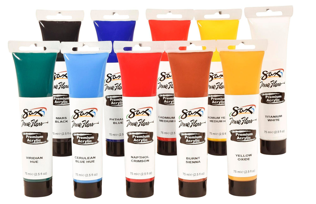 PAINT ACRYLIC SAX PREMIUM 2.5OZ TUBE SAX PREMIUM SET OF 10