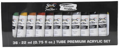 PAINT ACRYLIC SAX PREMIUM 0.75OZ TUBE SAX PREMIUM SET OF 36