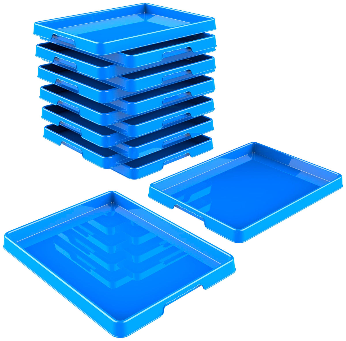 TRAY ACTIVITY 12 X 16 LARGE BLUE PACK OF 12
