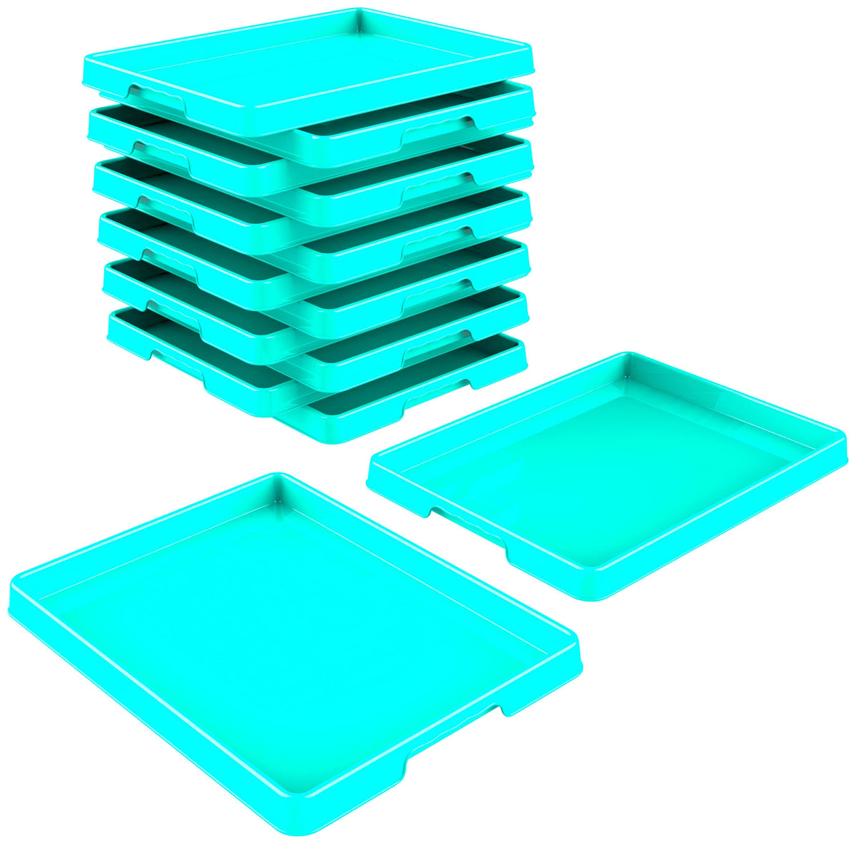 TRAY ACTIVITY 12 X 16 LARGE TEAL PACK OF 12