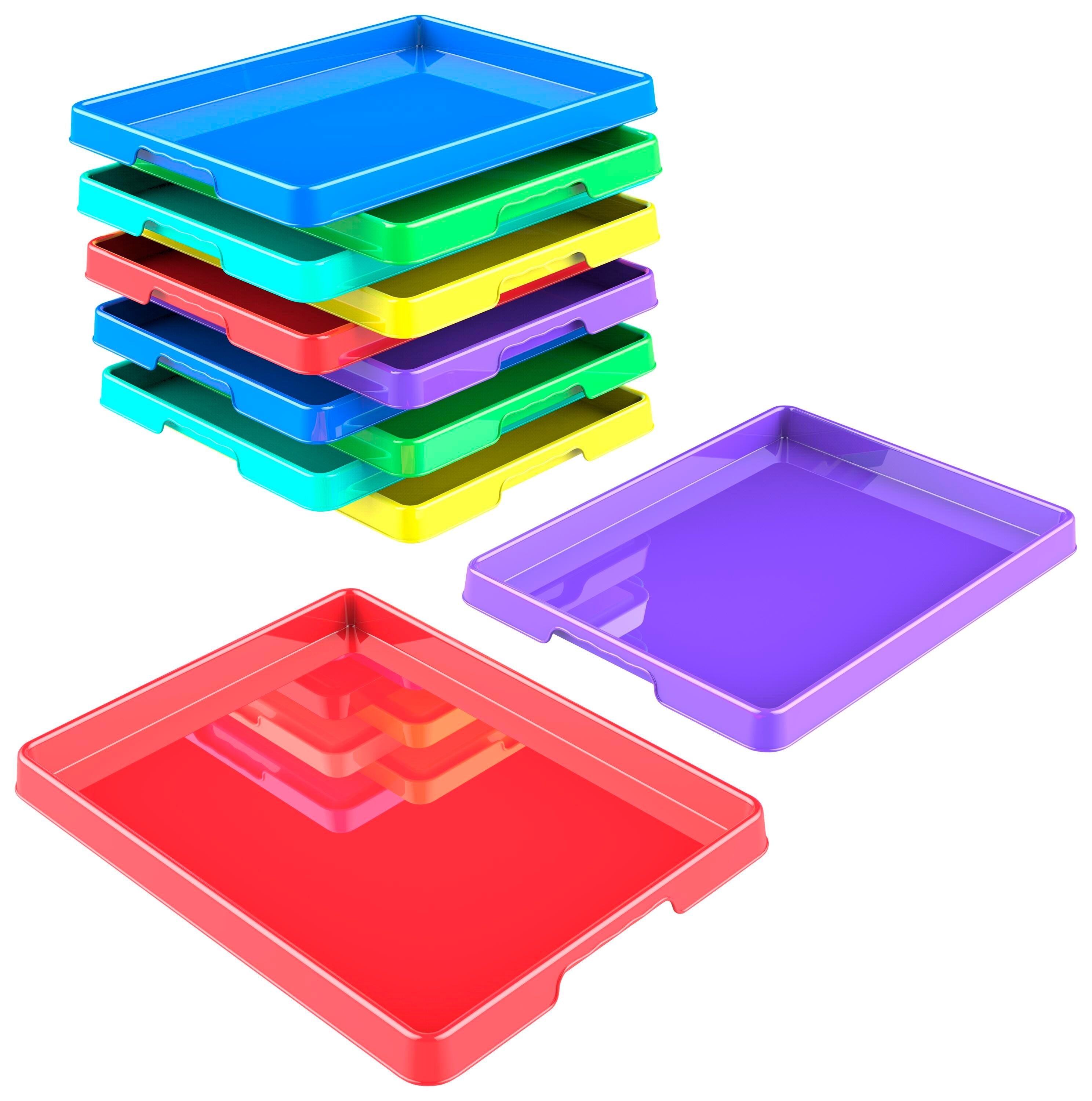 TRAY ACTIVITY 12 X 16 LARGE ASST COLORS SET OF 12