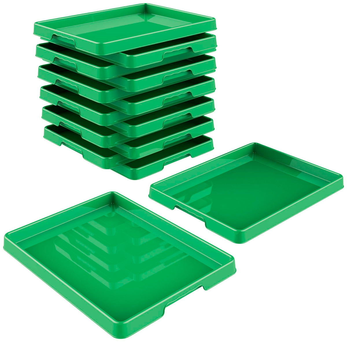 TRAY ACTIVITY 12 X 16 LARGE GREEN PACK OF 12