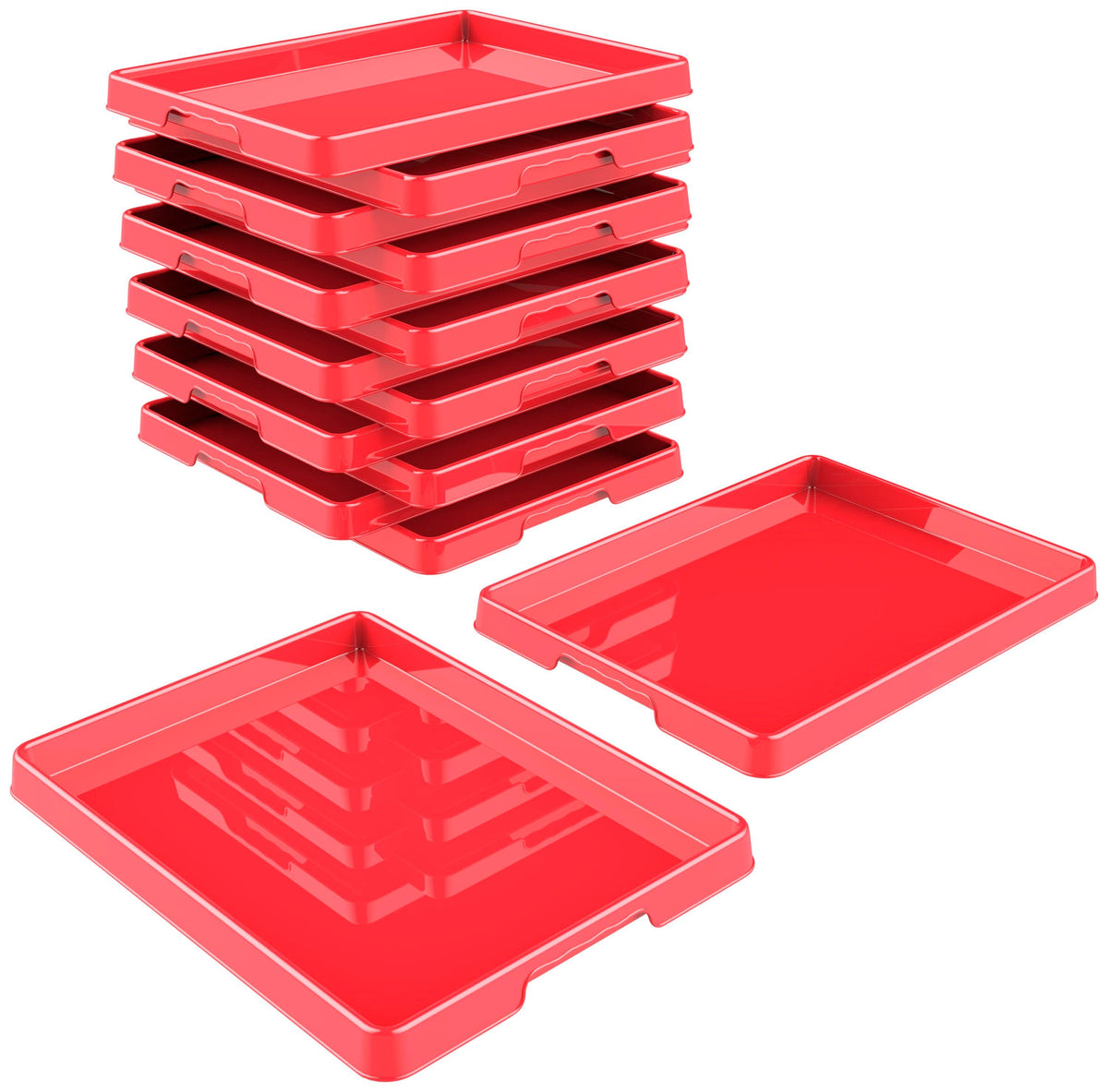 TRAY ACTIVITY 12 X 16 LARGE RED PACK OF 12