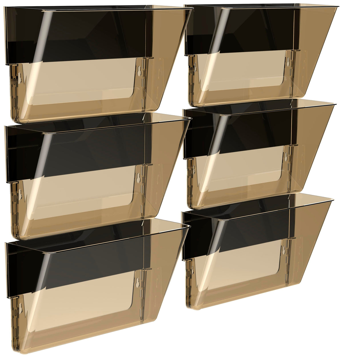 WALL POCKET STOREX MAGNETIC LETTER SMOKE PACK OF 6