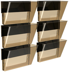 WALL POCKET STOREX MAGNETIC LETTER SMOKE PACK OF 6