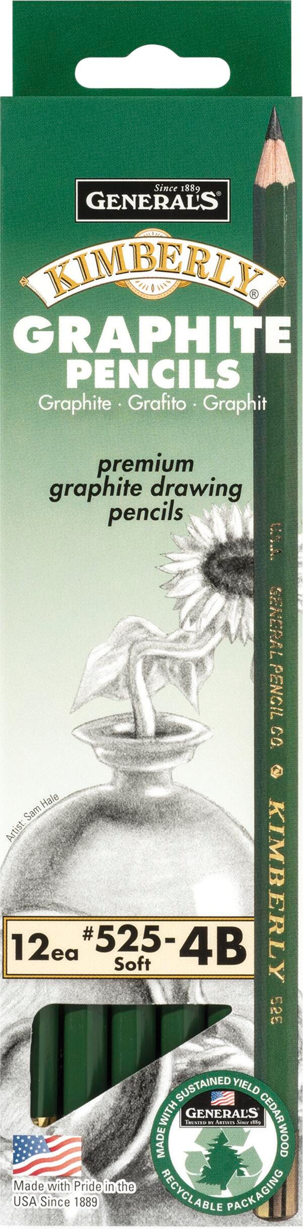 PENCILS DRAWING GRAPHITE GENERALS KIMBERLY 4B PACK OF 12