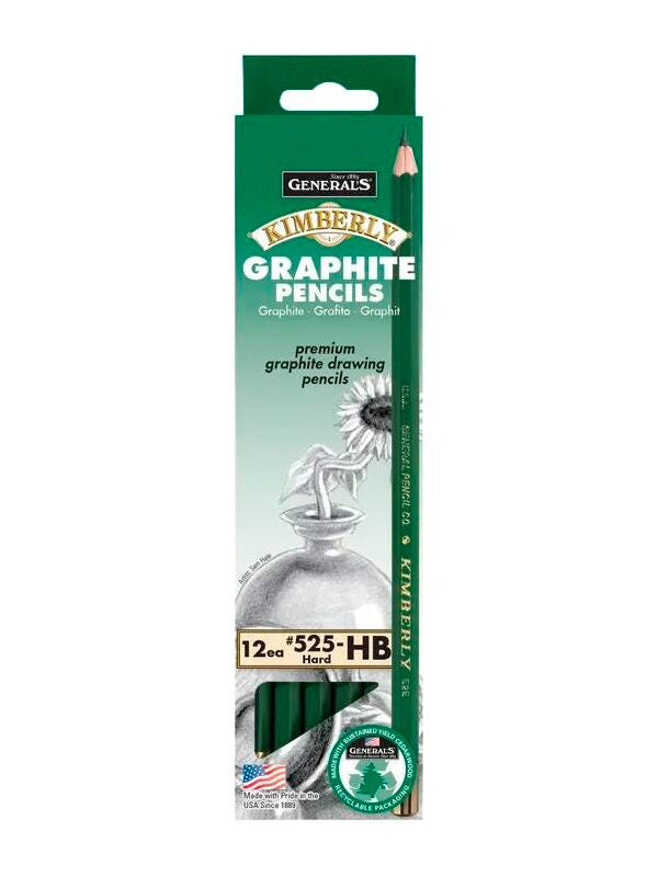 PENCILS DRAWING GRAPHITE GENERALS KIMBERLY HB PACK OF 12