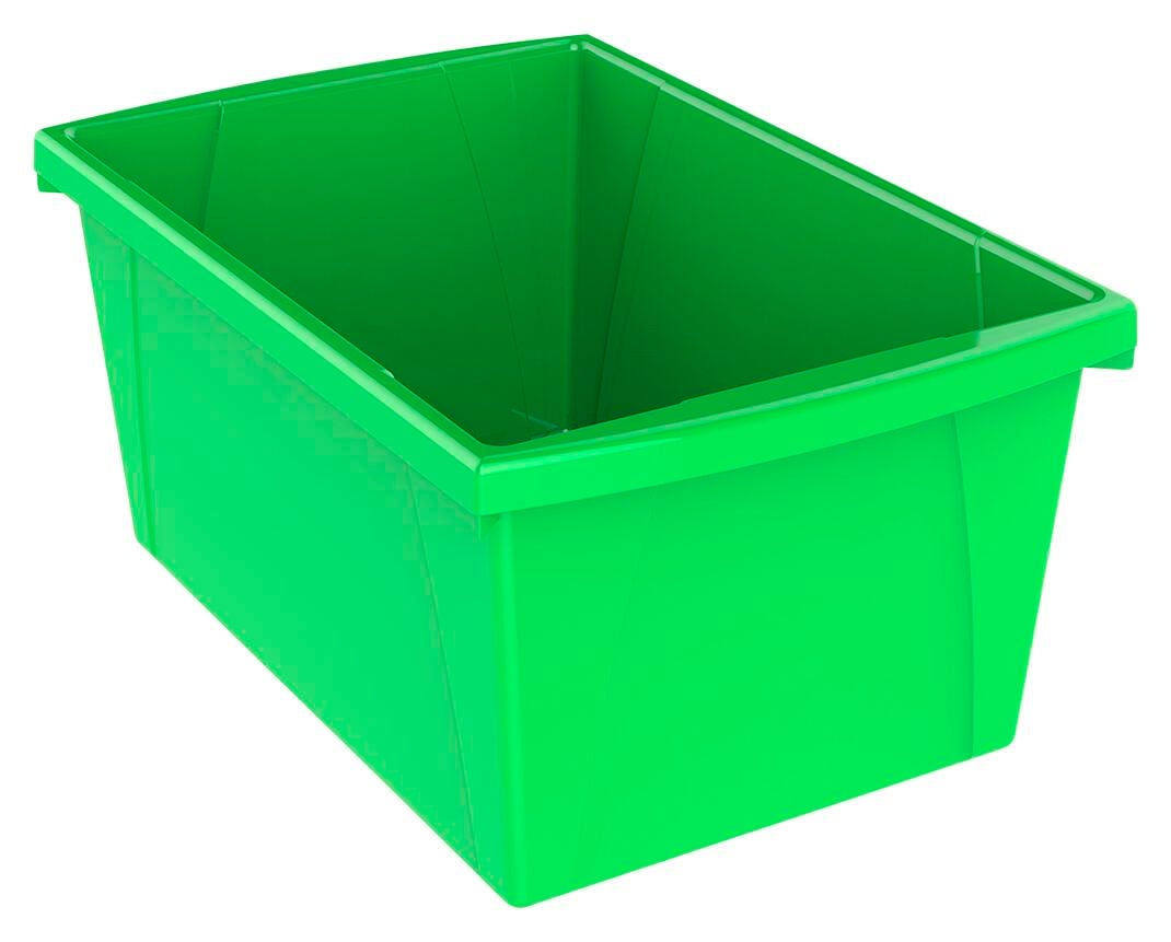 STORAGE BINS 5.5 GALLON MEDIUM GREEN