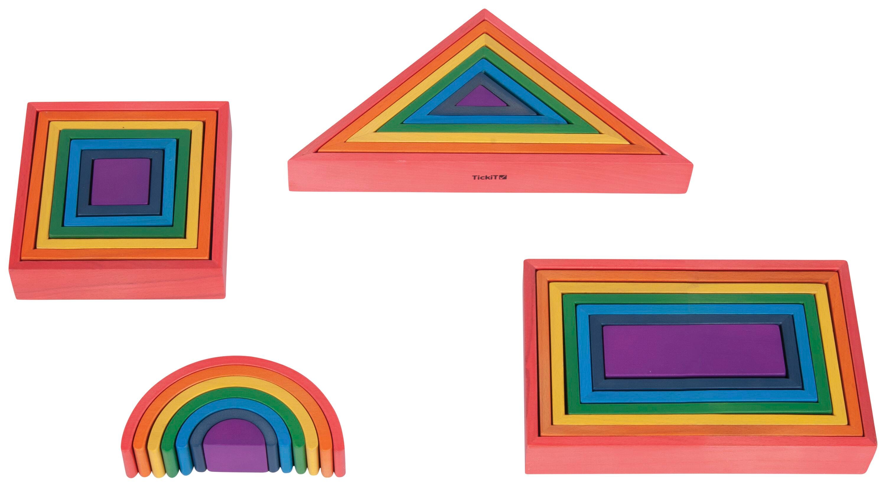WOODEN RAINBOW ARCHITECT BLOCKS