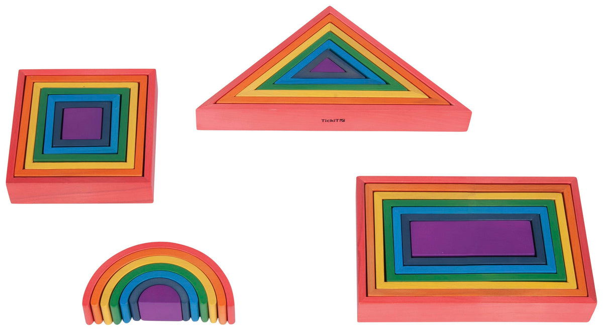 WOODEN RAINBOW ARCHITECT BLOCKS