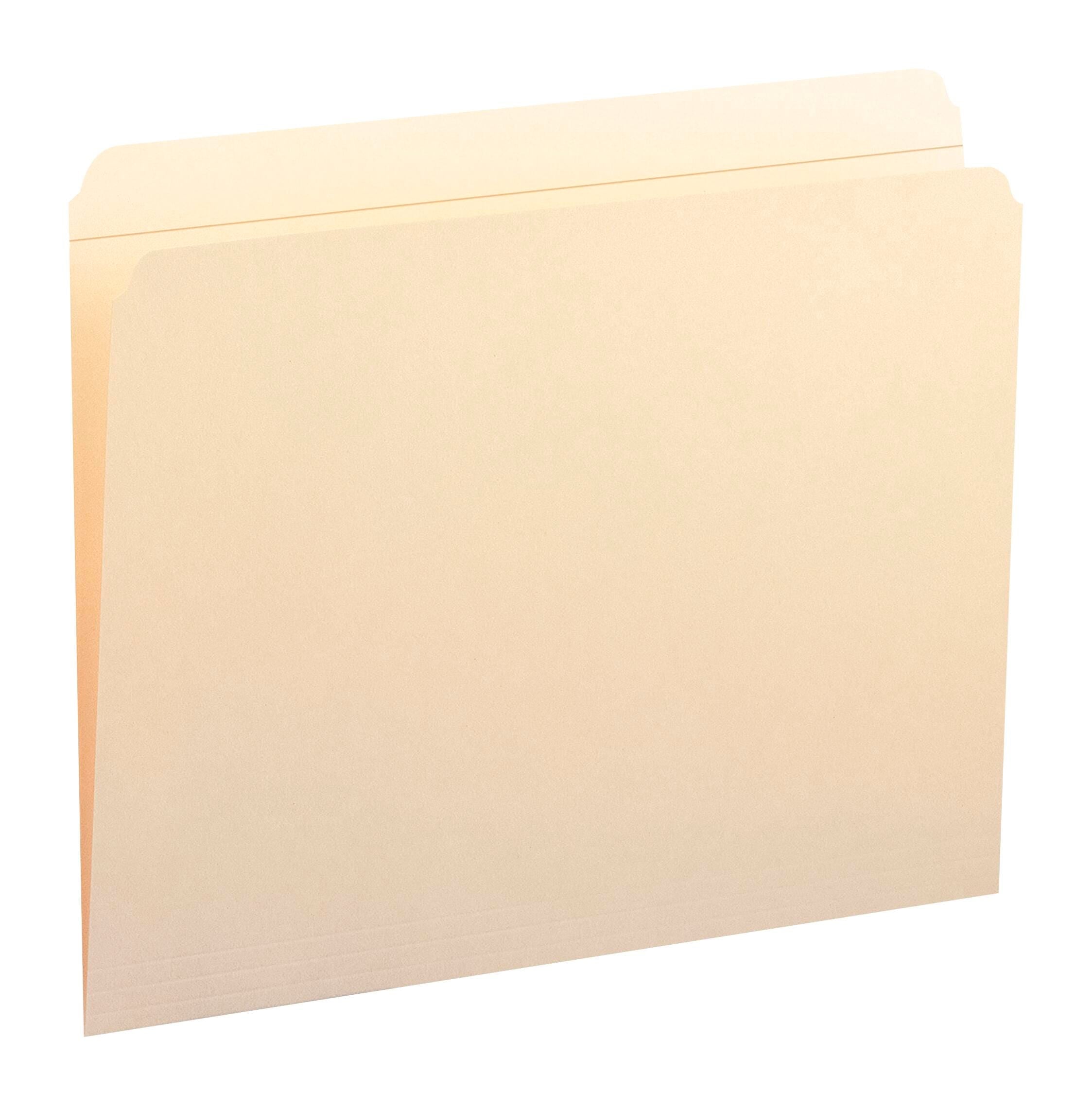 FILE FOLDER LETTER STRAIGHT TAB MANILA PK OF 100 SMD10310