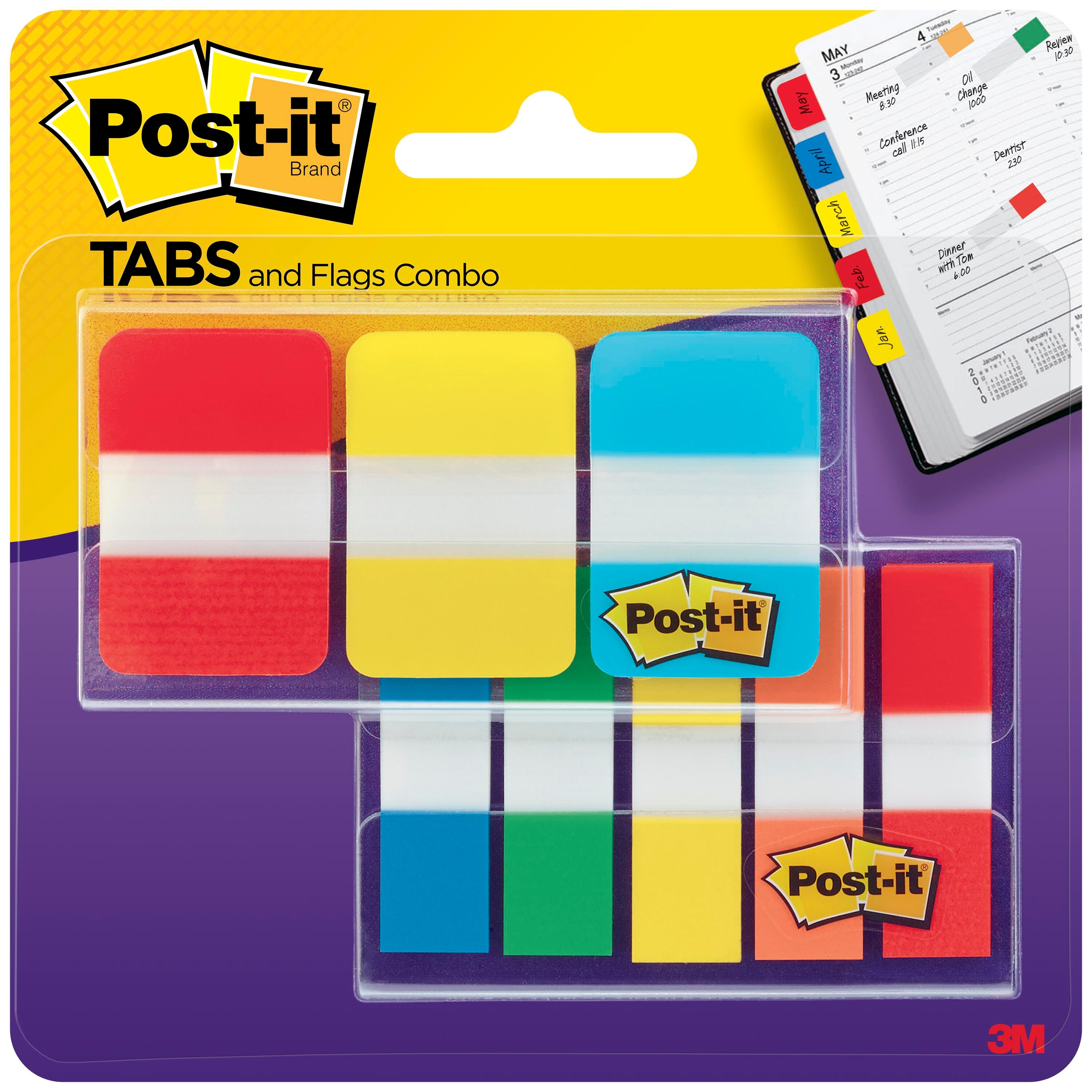 TABS-FLAGS POST-IT COMBO PACK OF 136