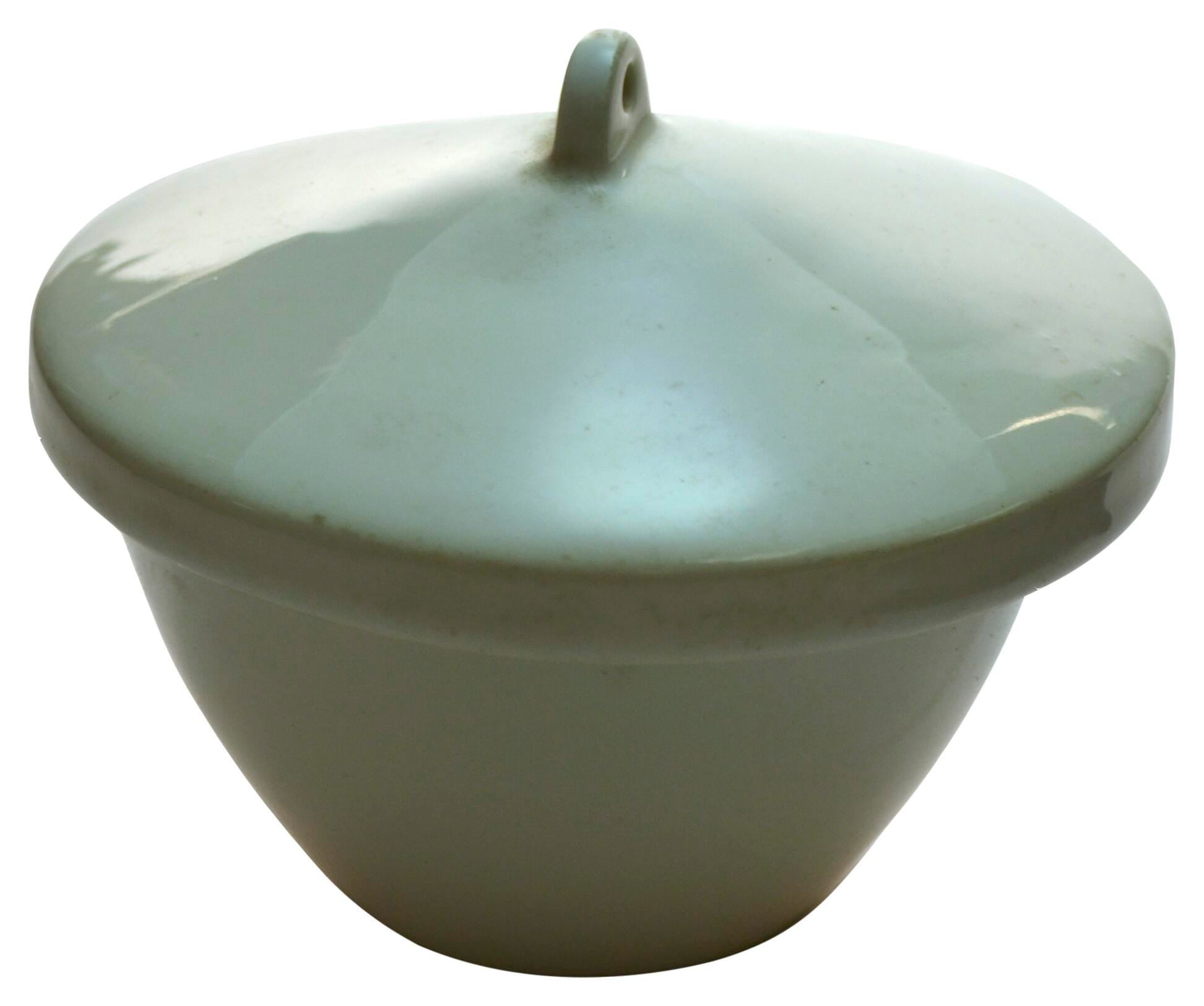 CRUCIBLE SQUAT FORM W/ LID 150ML