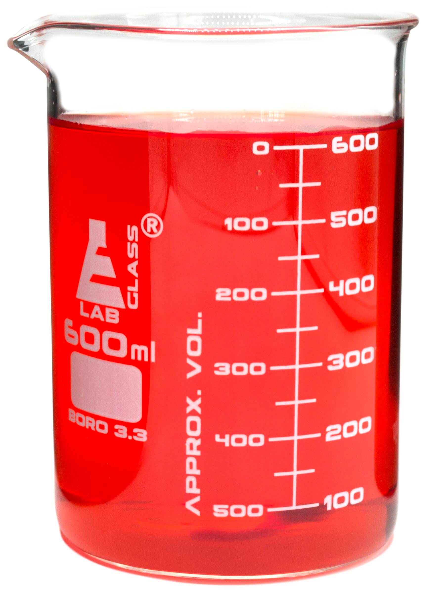 BEAKER BOROSILICATE GLASS ASTM 600ML