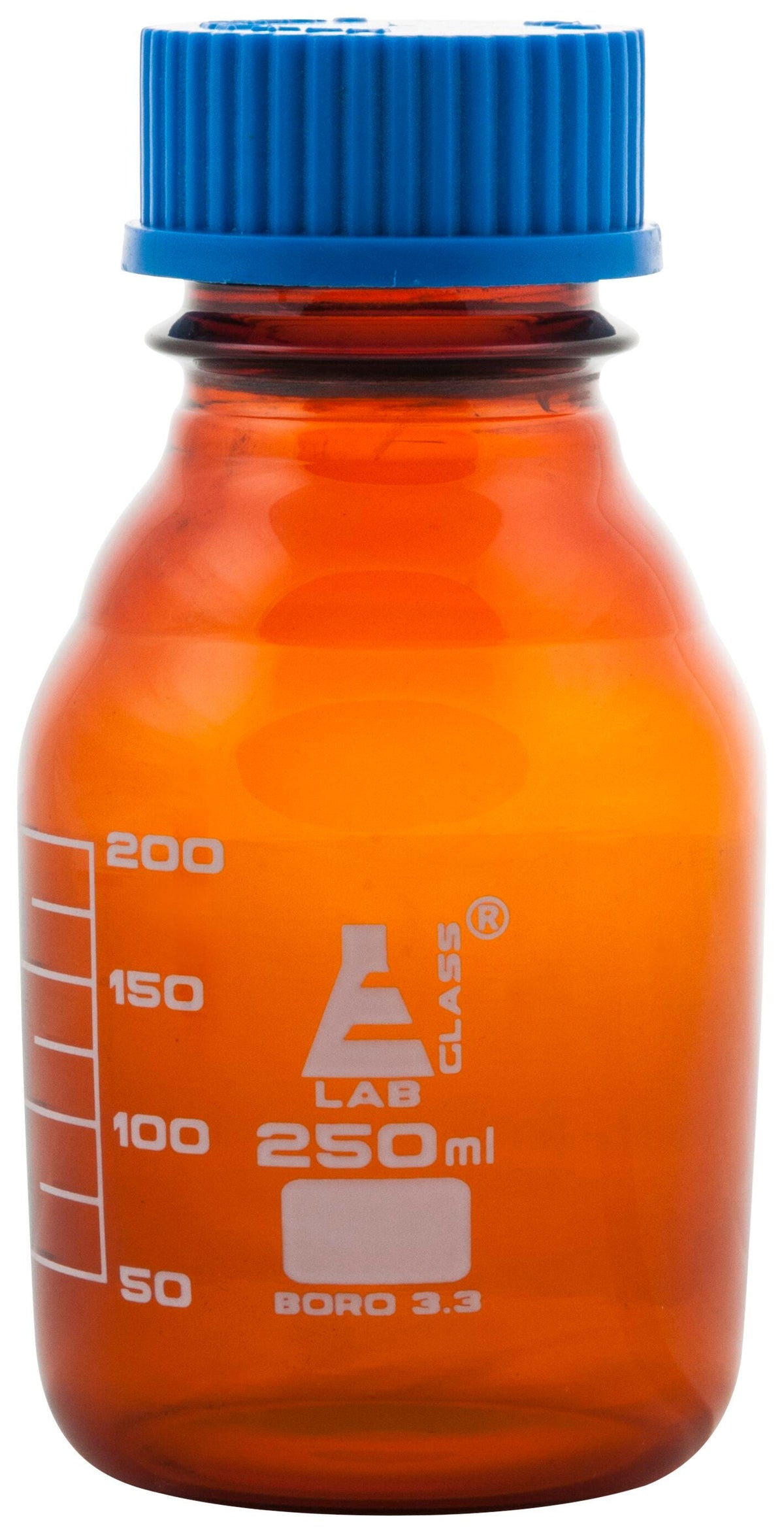 REAGENT BOTTLE W/ CAP 250ML AMBER