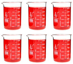 BEAKER GLASS ASTM 600ML 6 PK