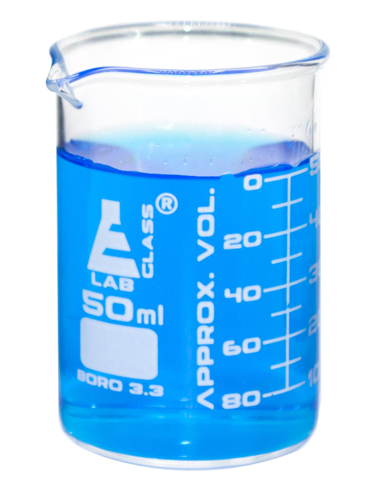 BEAKER BOROSILICATE GLASS ASTM 50ML