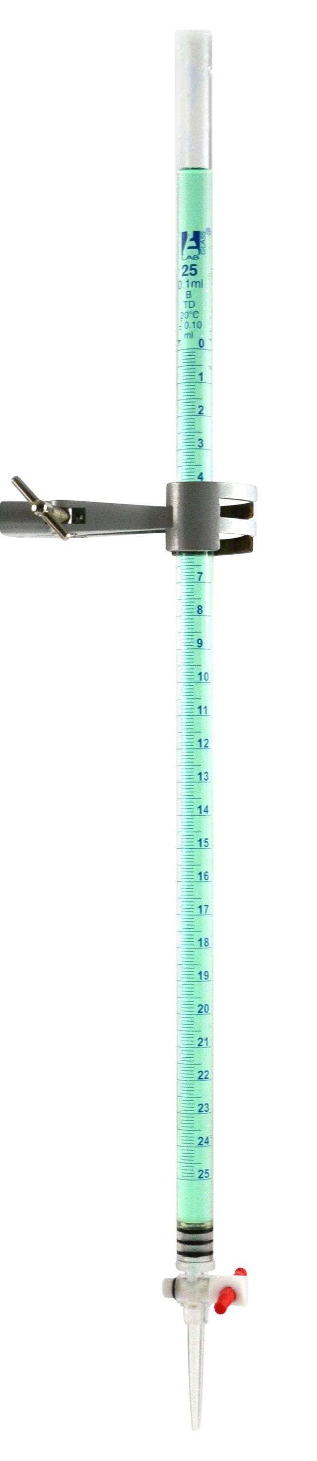 BURETTE ACRYLIC WITH STOPCOCK 25ML