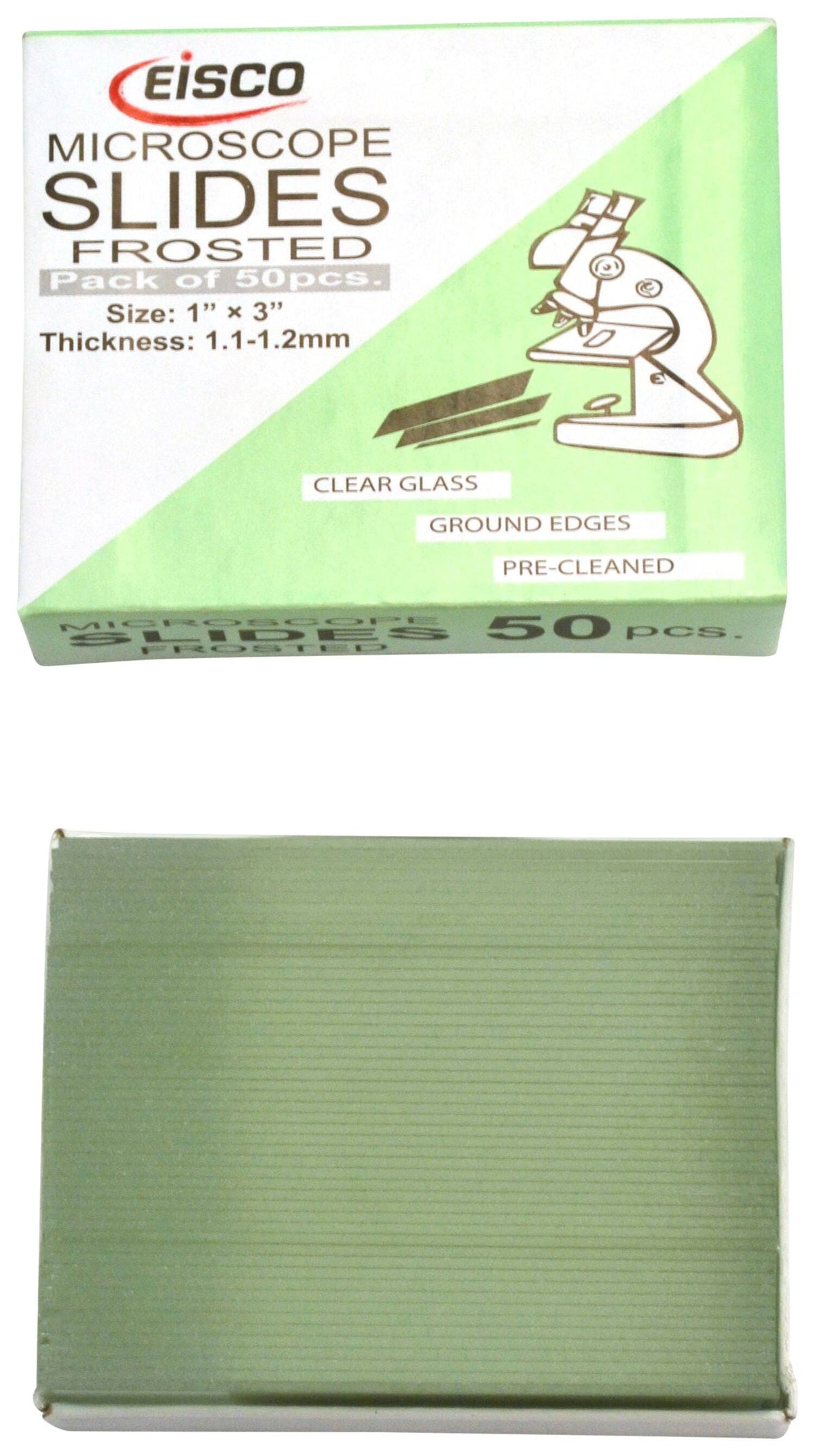 SLIDES MICROSCOPE GLASS FROSTED 50 PACK
