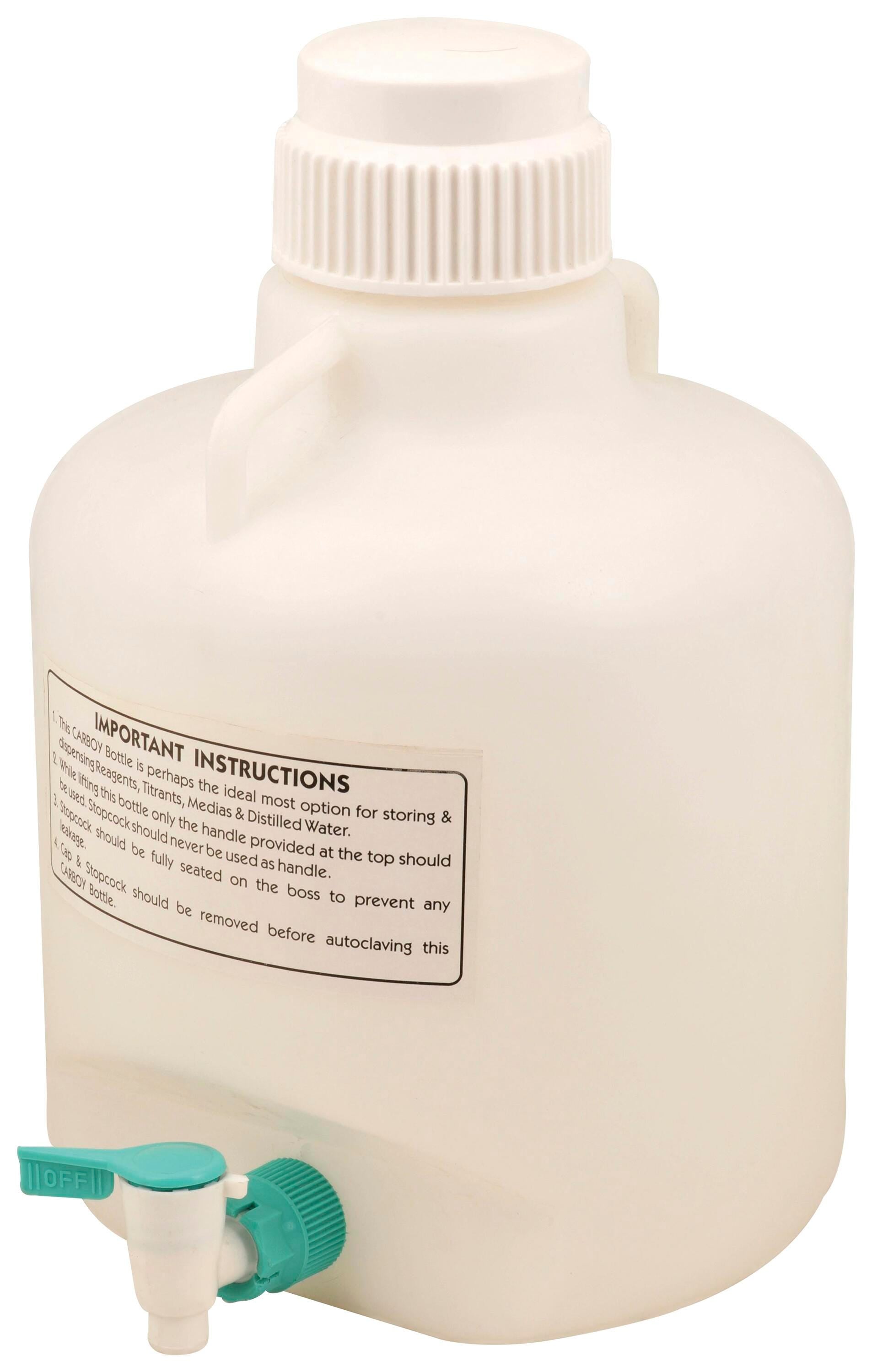 CARBOY POLY W/ STOPCOCK 20 LITER