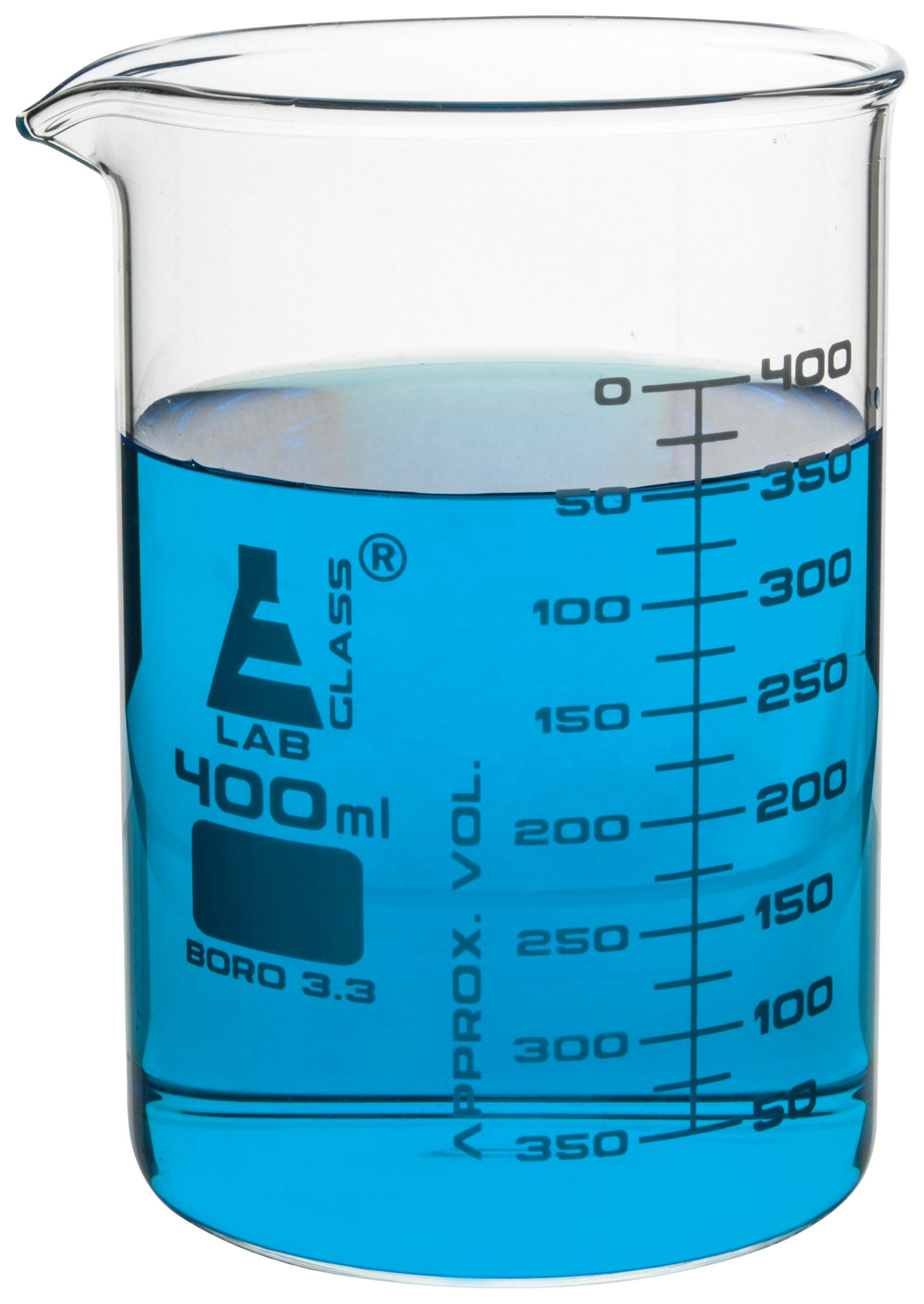 BEAKER BOROSILICATE GLASS ASTM 400ML