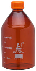 REAGENT BOTTLE W/ CAP 2000ML AMBER