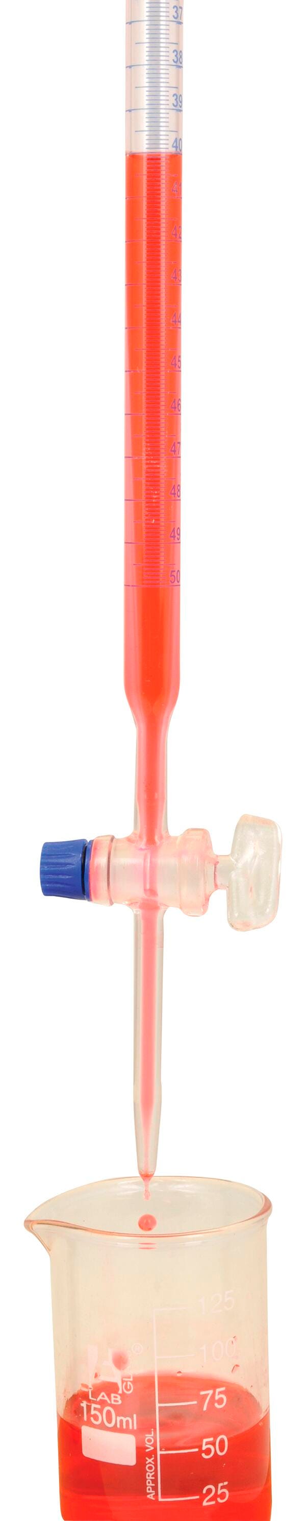 BURETTE GLASS WITH GLASS STOPCOCK 50ML