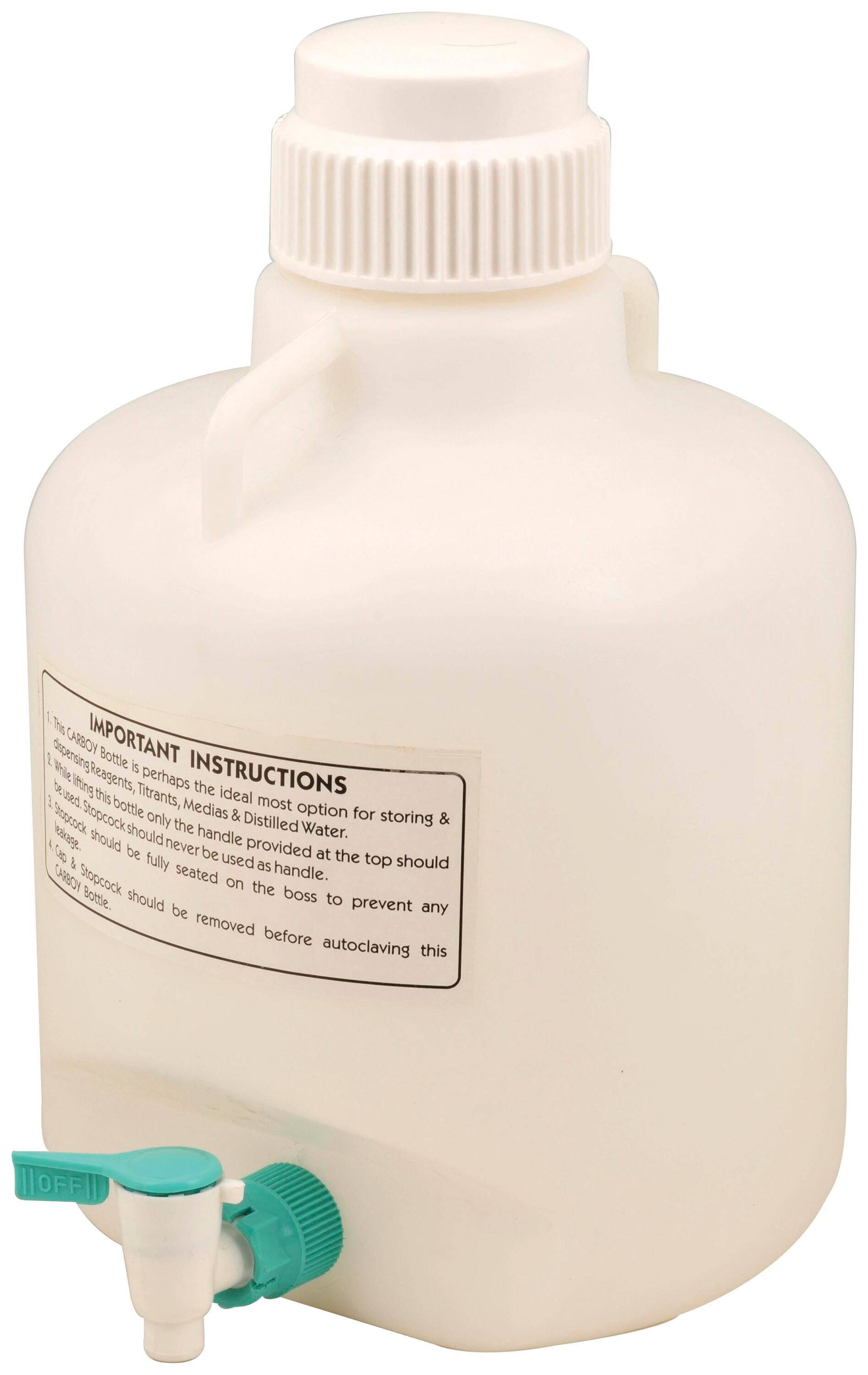 CARBOY POLY W/ STOPCOCK 10 LITER