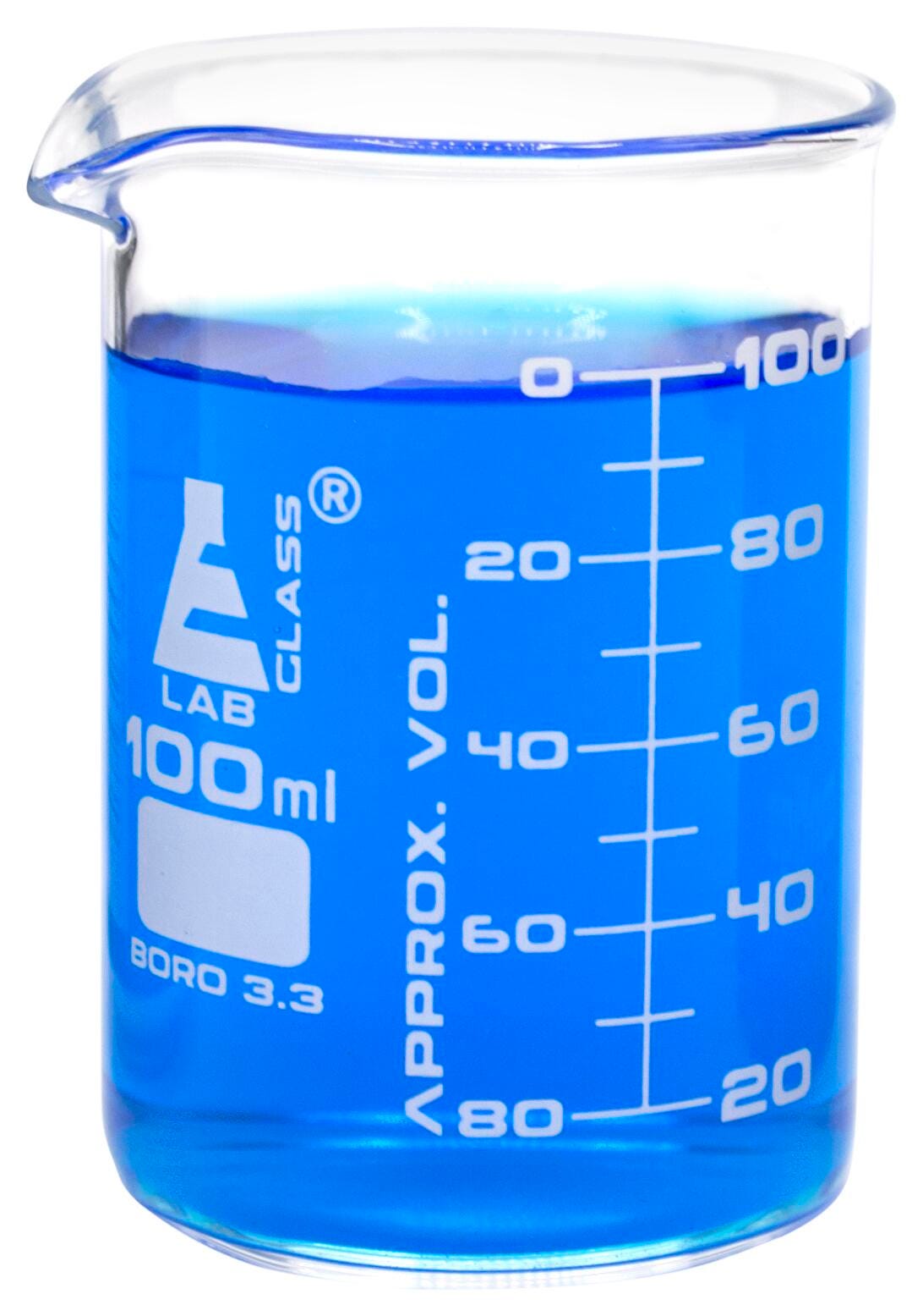 BEAKER BOROSILICATE GLASS ASTM 100ML