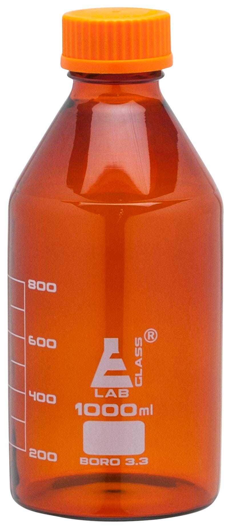 REAGENT BOTTLE W/ CAP 1000ML AMBER