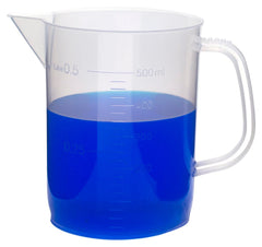 BEAKER POLY 25ML GRADUATION 500ML