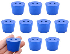 STOPPER NEO 2 HOLE ASTM SIZE NUMBER 7 10 PK