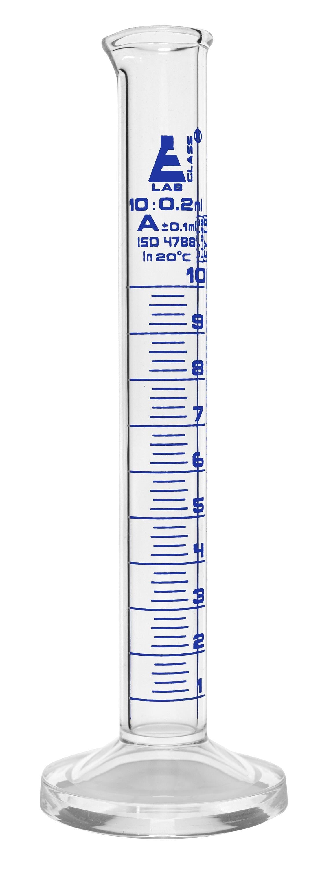 CYL GRAD ROUND BASE GLASS CLASS A 10ML