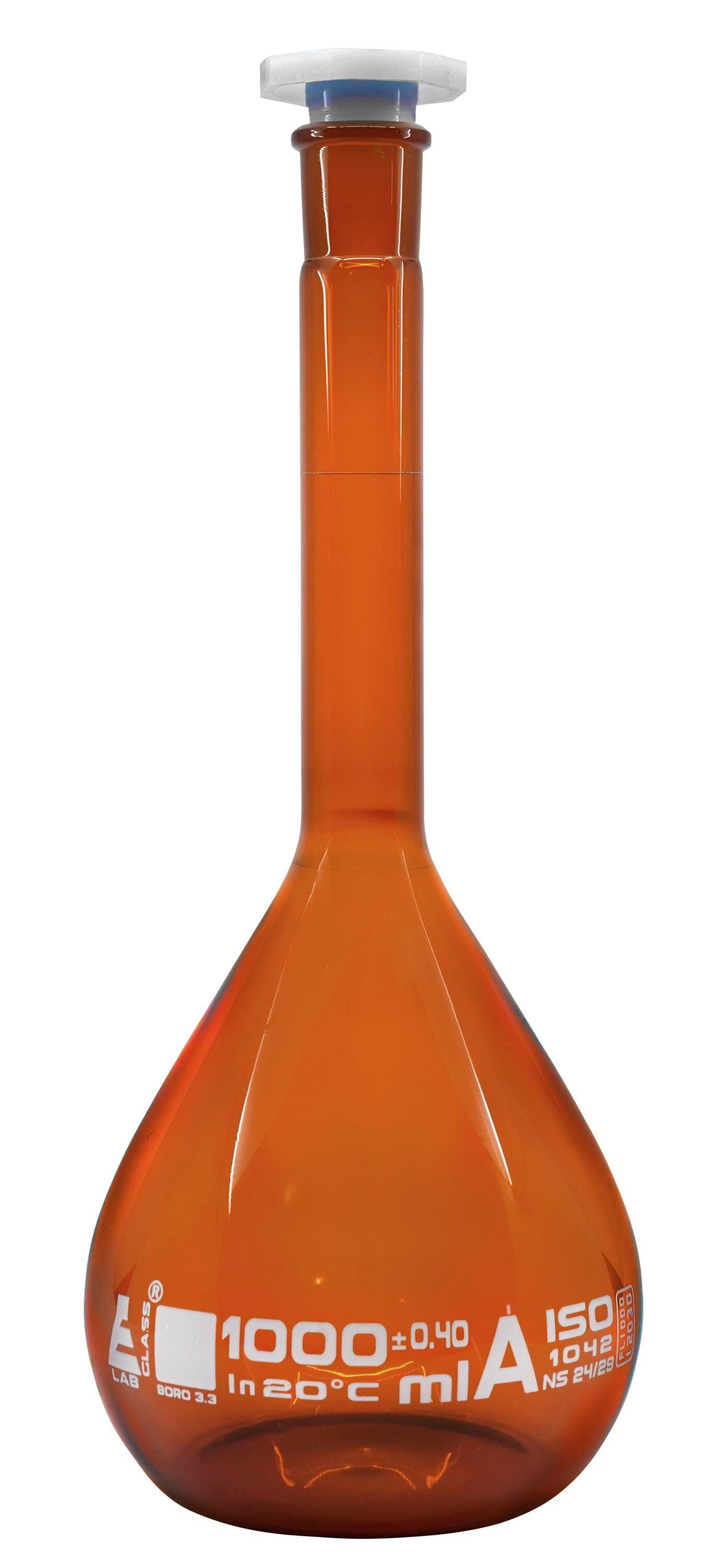 FLASK VOLUMETRIC CLASS A 1000ML AMBER