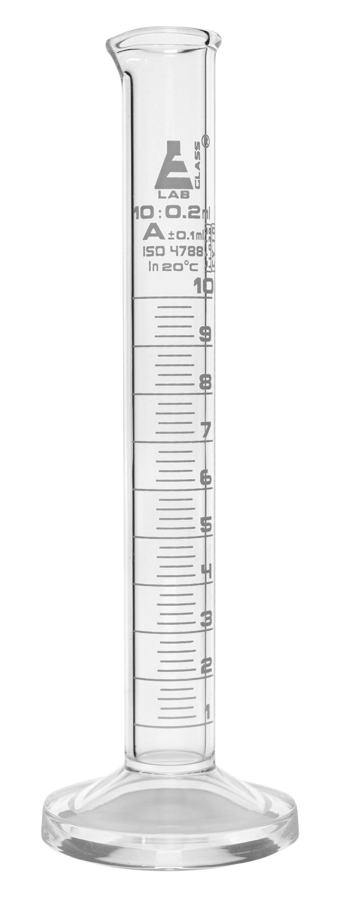 CYL GRAD GLASS ROUND BASE CLASS A 10ML