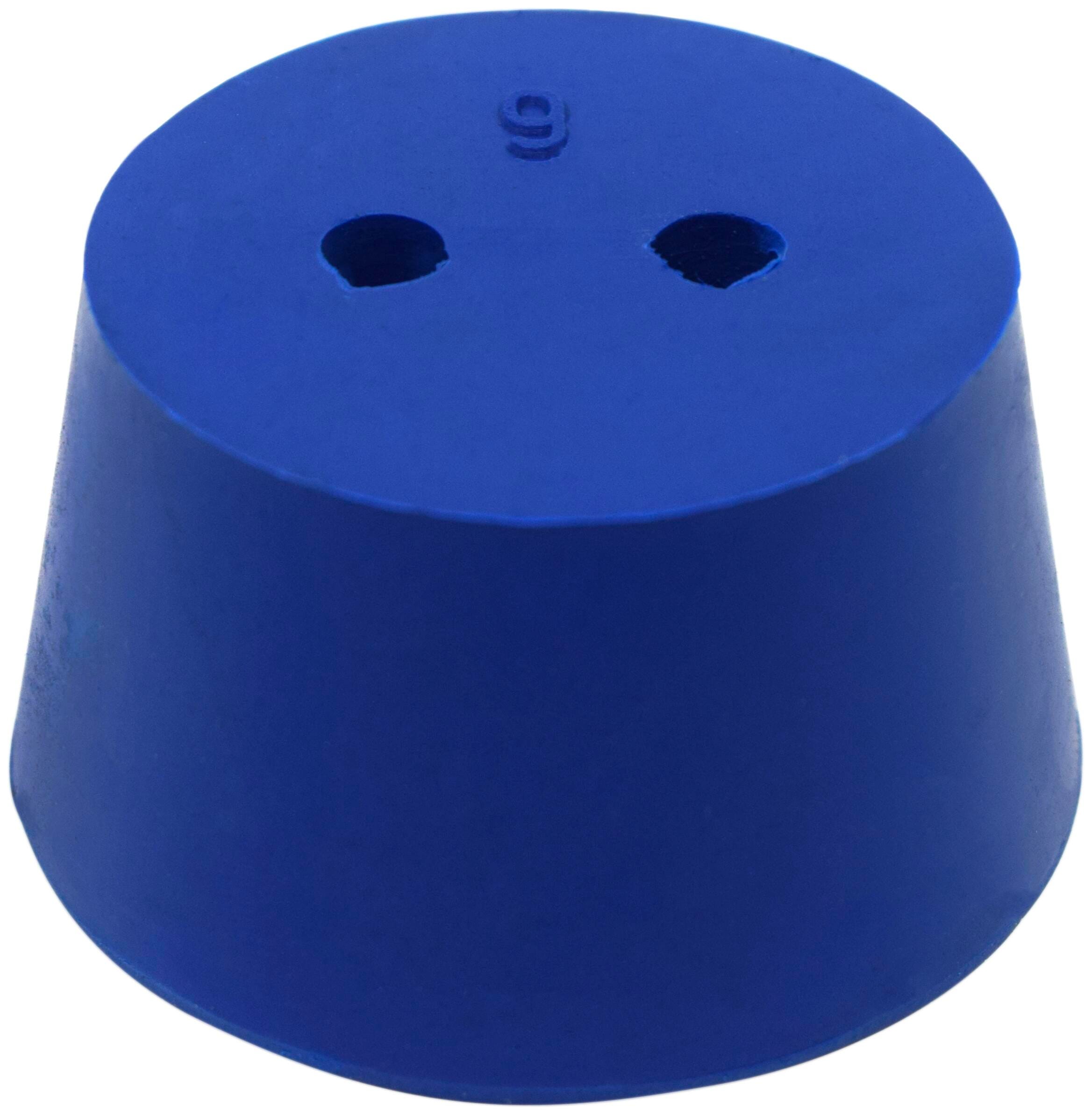 STOPPER NEO 2 HOLE ASTM SIZE NUMBER 9 10 PK