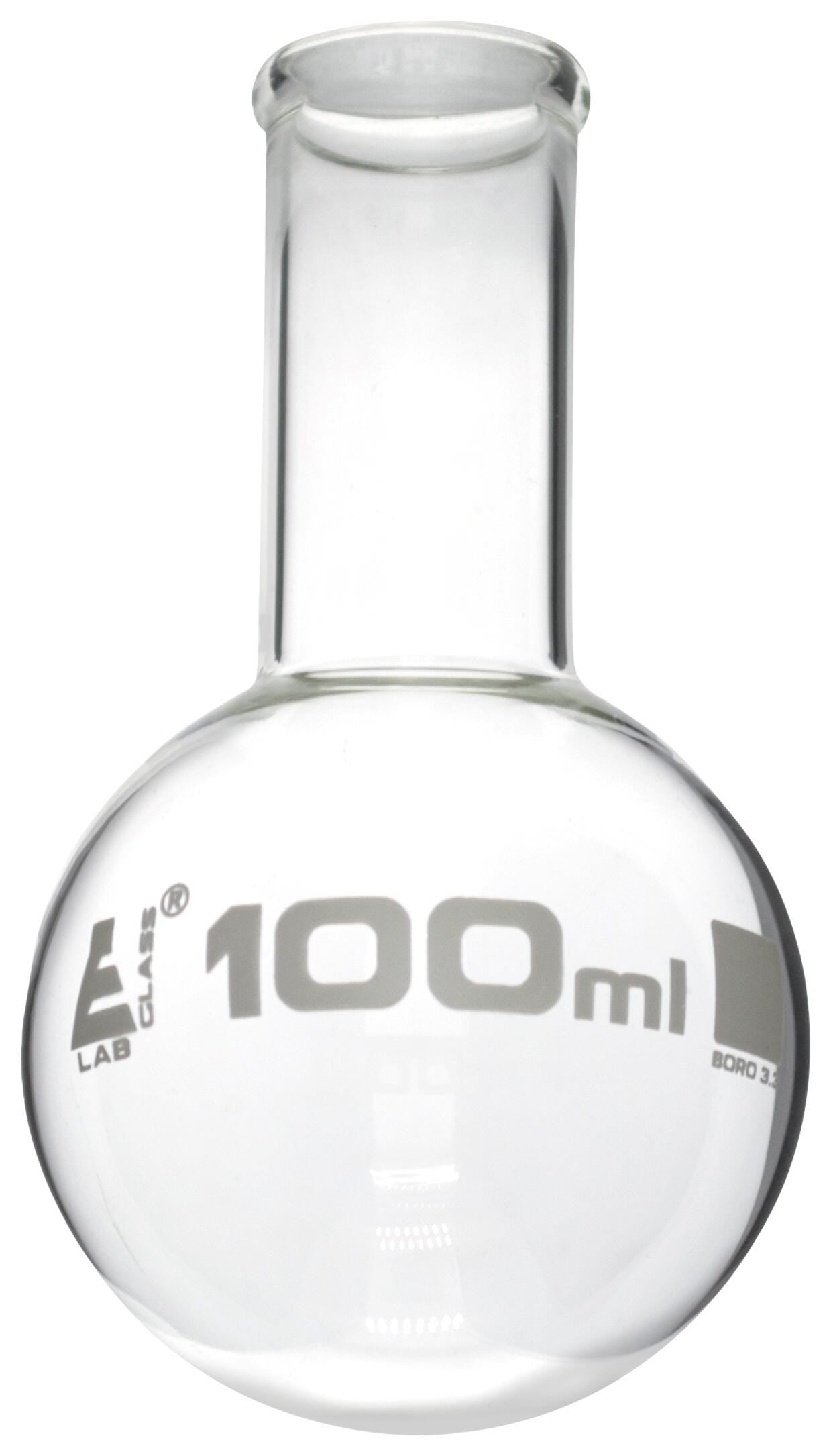 FLASK BOILING GLASS NARROW NECK 100ML