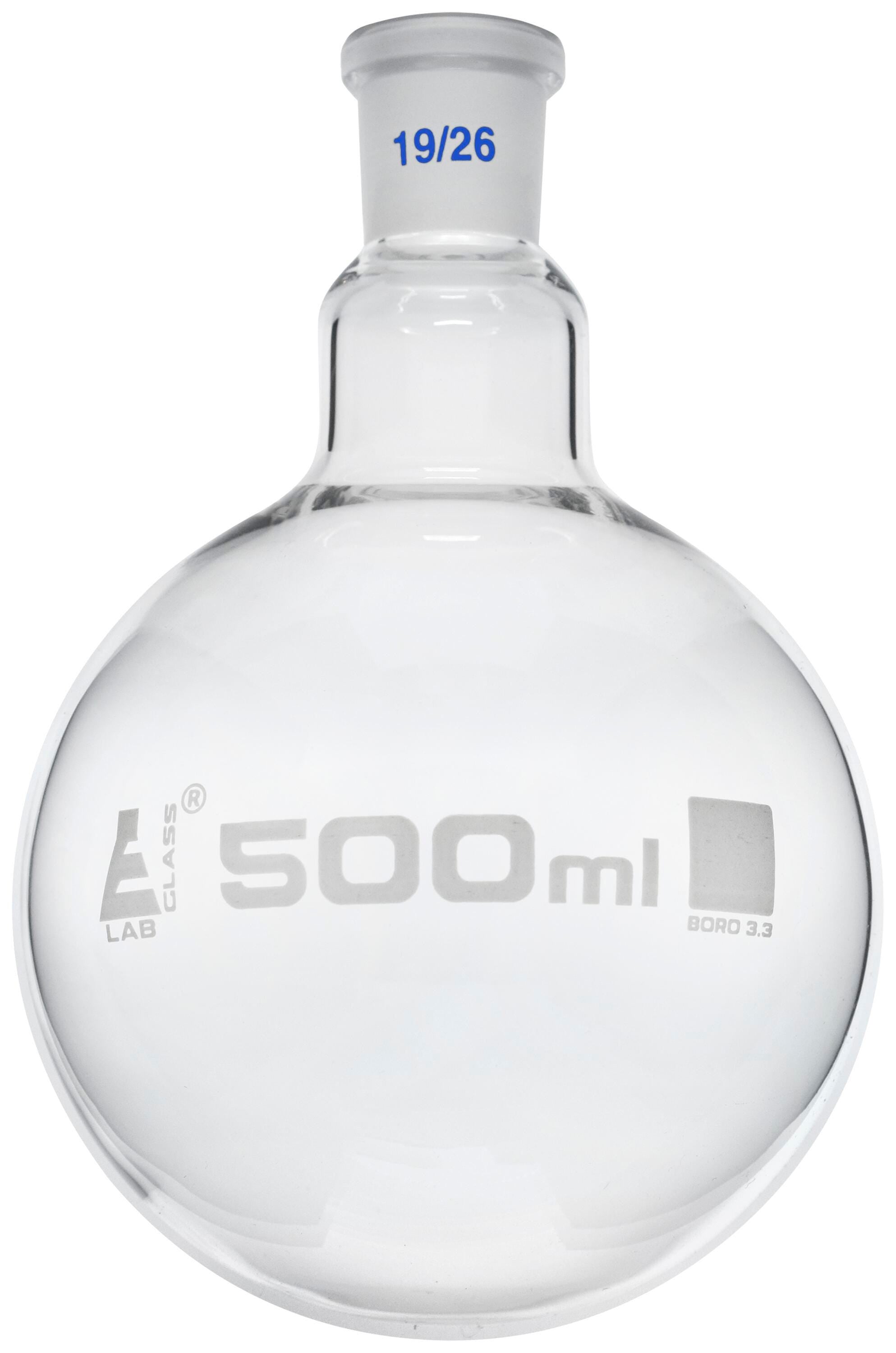 FLASK BOILING GLASS 19/26 500ML