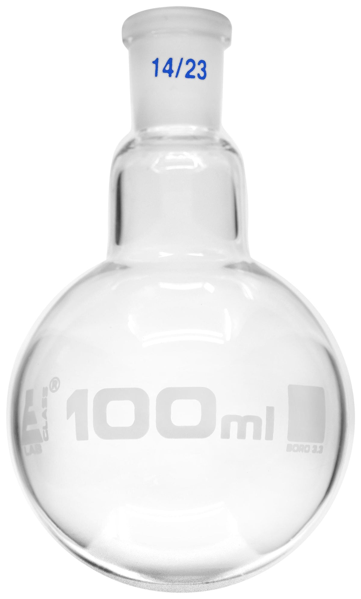 FLASK BOILING GLASS 14/23 100ML