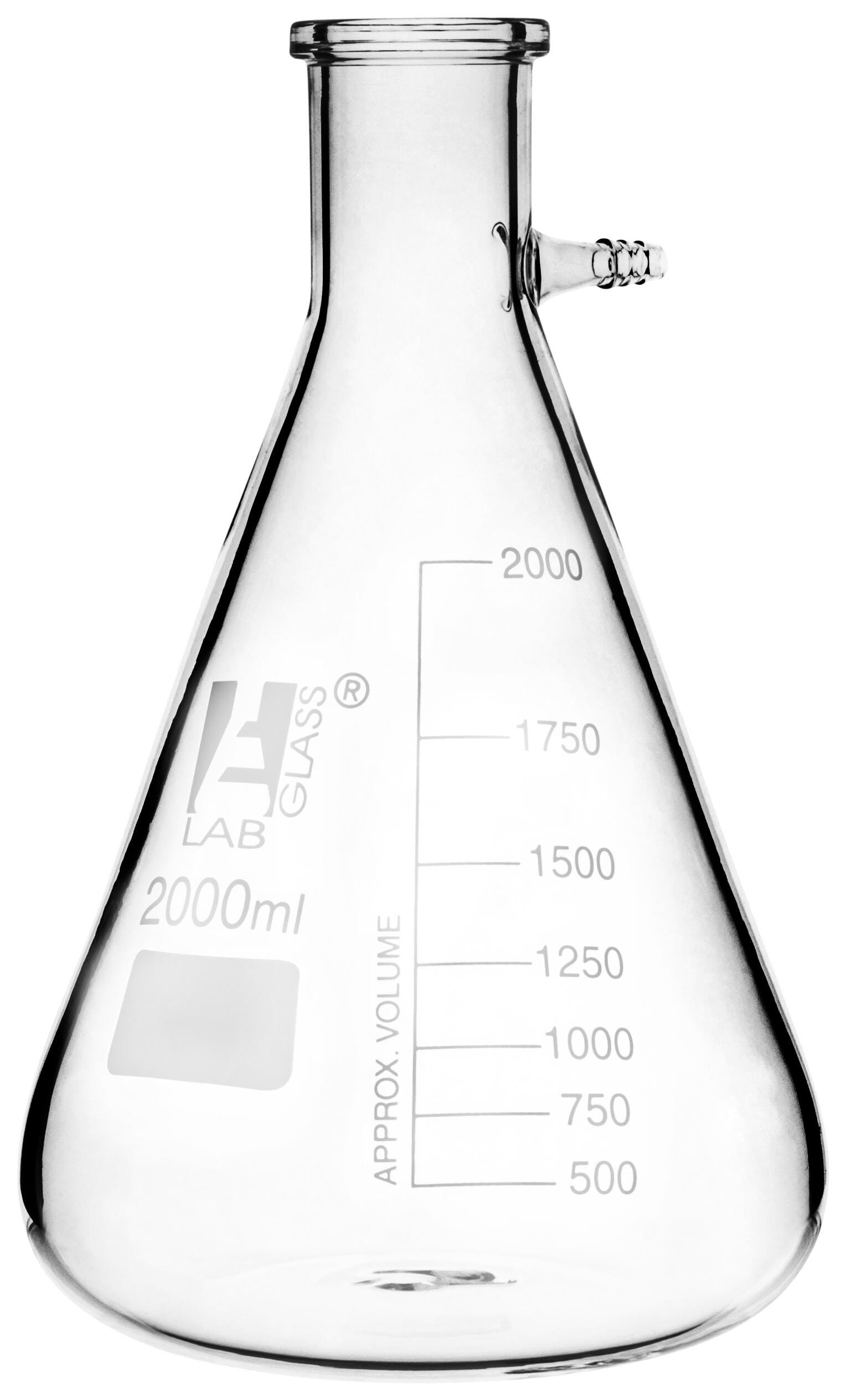 FLASK FILTERING GLASS W/ ARM 2000ML