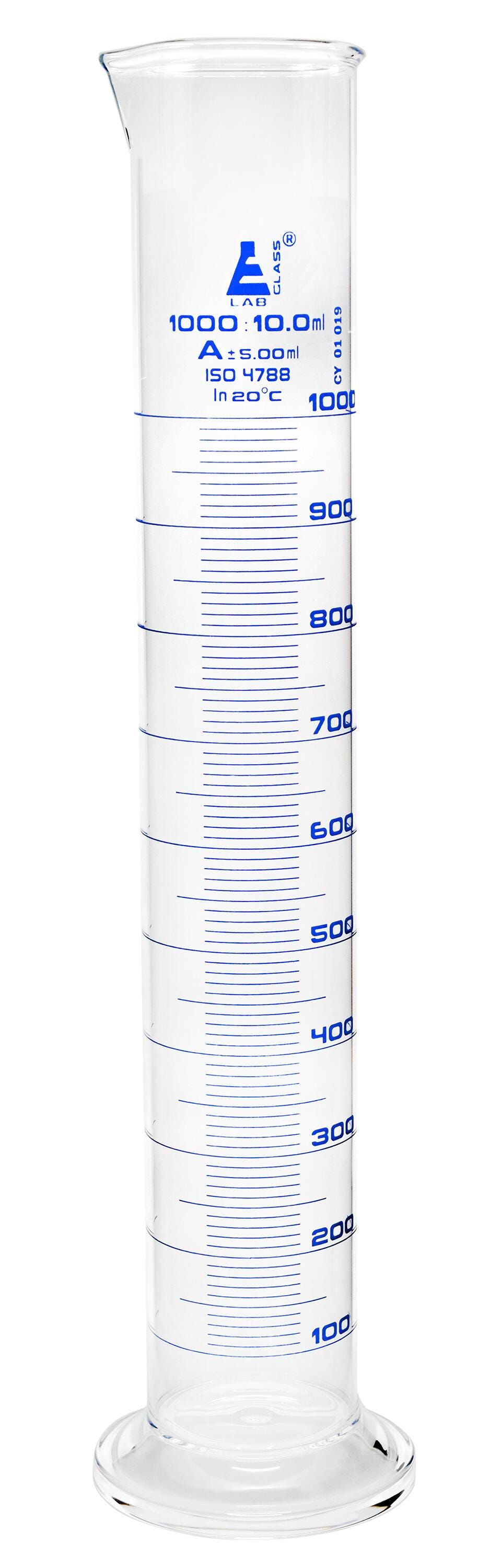 CYL GRAD ROUND GLASS CLASS A 1000ML