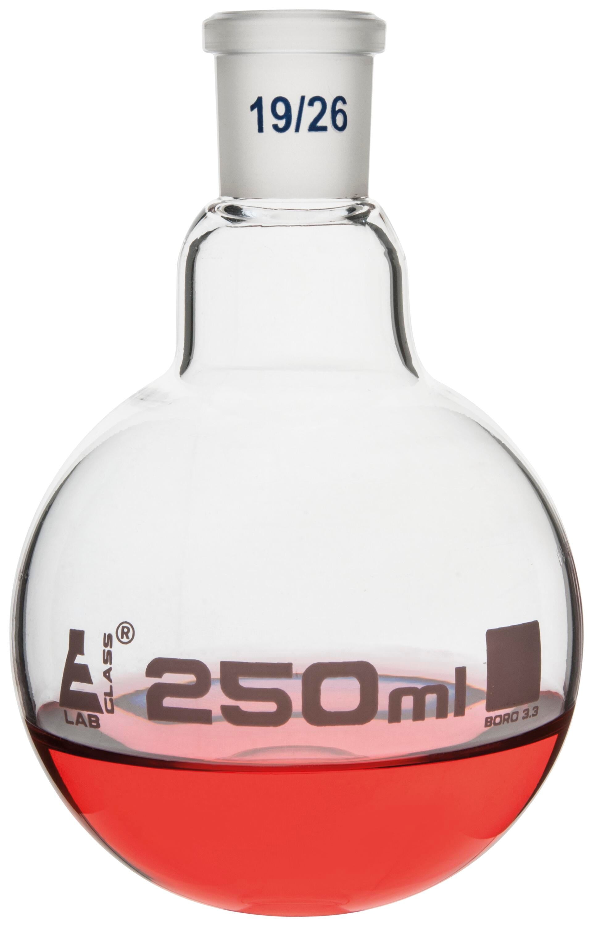 FLASK BOILING GLASS 19/26 250ML