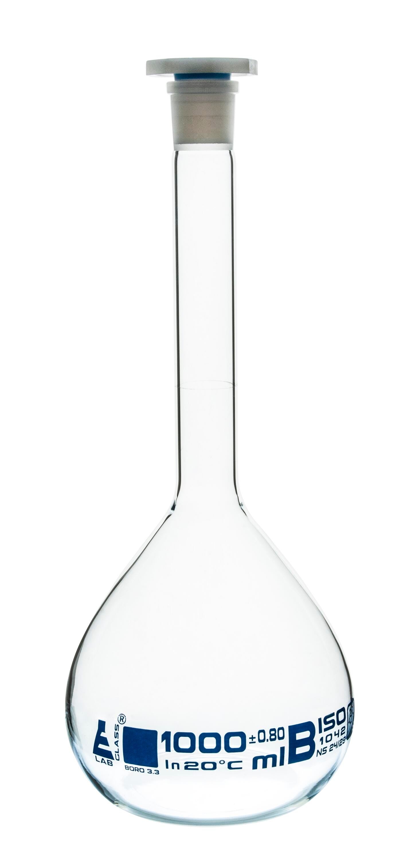 FLASK VOLUMETRIC GLASS CLASS B 1000ML
