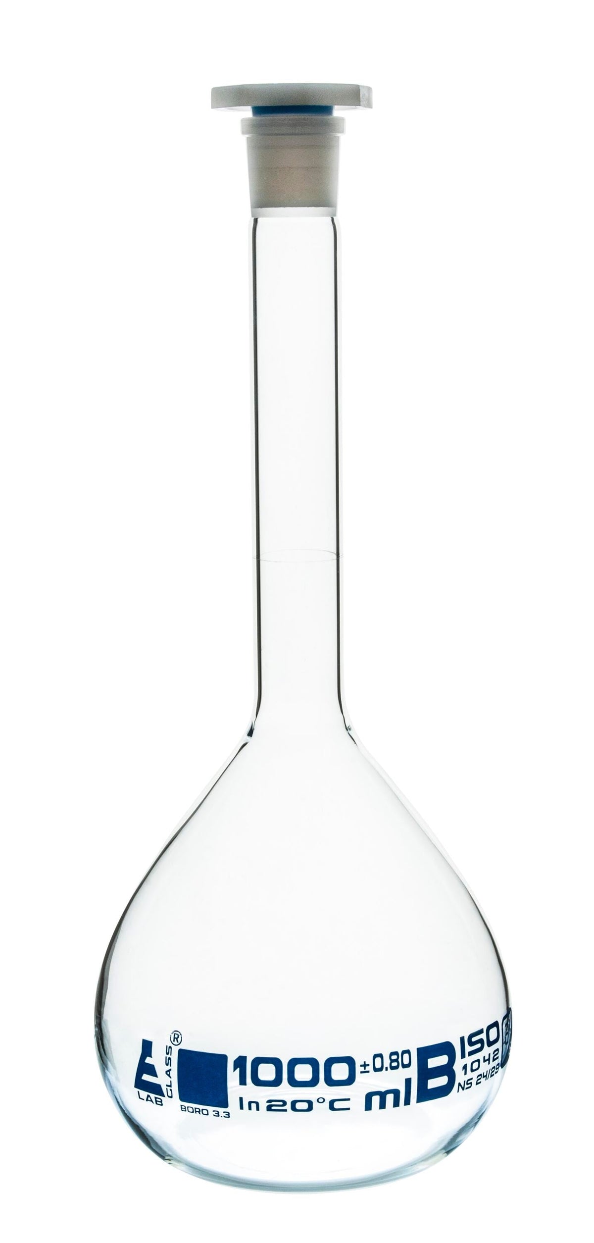 FLASK VOLUMETRIC GLASS CLASS B 1000ML