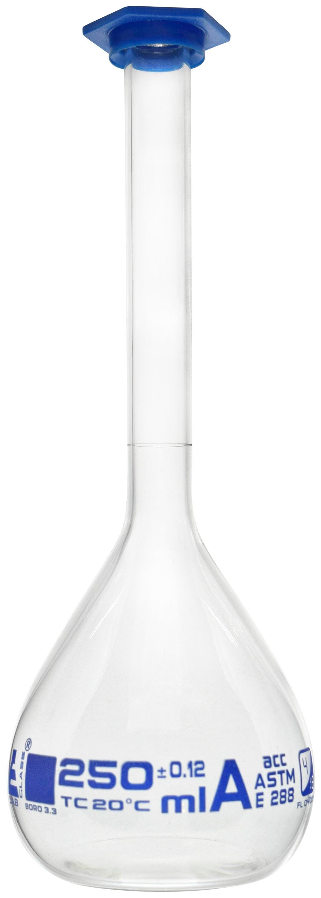 FLASK VOLUMETRIC SNAP CAP CLASS A 250ML