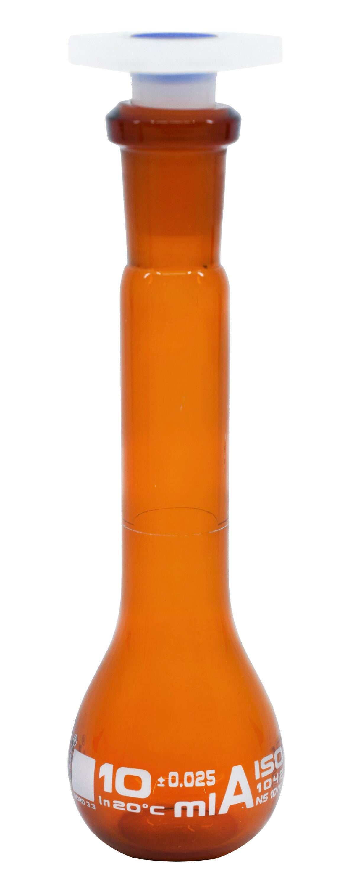 FLASK VOLUMETRIC CLASS A 10ML AMBER