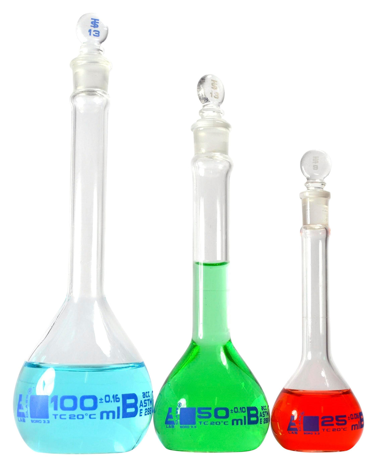 FLASK SET VOLUMETRIC CLASS B 3PK